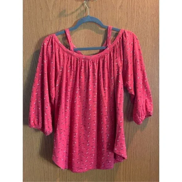 Lucky brand off of shoulder shirt - Picture 2 of 5